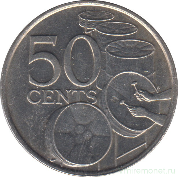 Монета. Тринидад и Тобаго. 50 центов 1978 год.