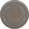 Монета. Дания. 10 крон 1982 год. ав.