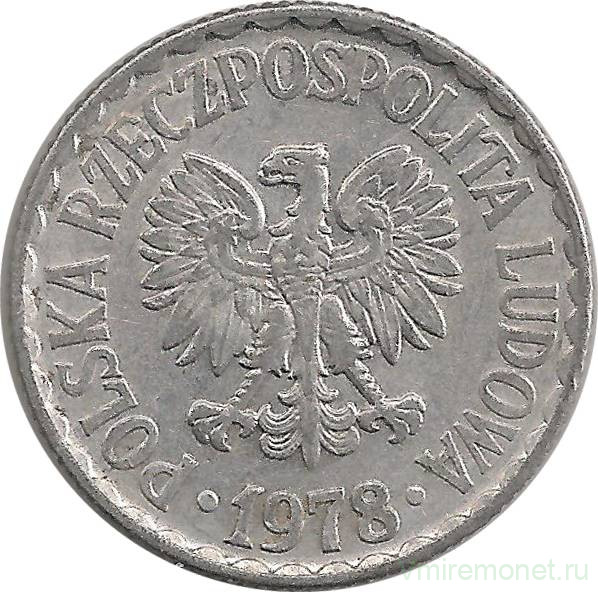 Монета. Польша. 1 злотый 1978 год.