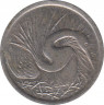 Монета. Сингапур. 5 центов 1969 год. рев.