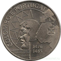 Монета. Португалия. 200 эскудо 1991 год. Колумб в Португалии.
