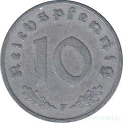 Монета. Германия. Третий Рейх. 10 рейхспфеннигов 1940 год. Монетный двор - Штутгарт (F).