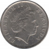 Монета. Бермудские острова. 10 центов 2000 год. рев.