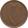 Монета. Ирландия. 1/2 пенни 1978 год. ав.