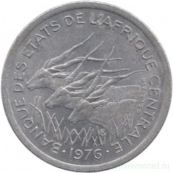 Монета. Центральноафриканский экономический и валютный союз (ВЕАС). 1 франк 1976 год. 