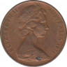 Монета. Австралия. 2 цента 1971 год. ав