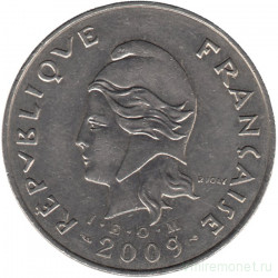 Монета. Французская Полинезия. 50 франков 2009 год.