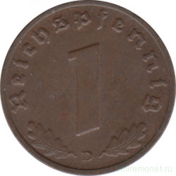 Монета. Германия. Третий Рейх. 1 рейхспфенниг 1939 год. Монетный двор - Мюнхен (D).