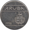 Монета. Аруба. 25 центов 1998 год. ав.