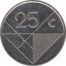 Монета. Аруба. 25 центов 1998 год. рев.