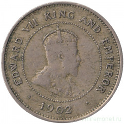 Монета. Ямайка. 1 фартинг 1902 год.