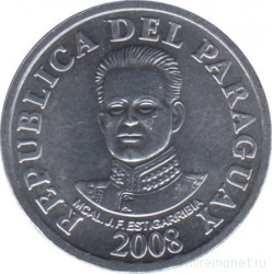 Монета. Парагвай. 50 гуарани 2008 год.