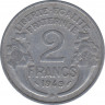 Монета. Франция. 2 франка 1949 год. Монетный двор - Бомонт(B). ав.