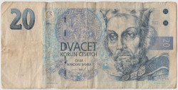 Банкнота. Чехия. 20 крон 1994 год. Тип 10c.