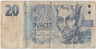 Банкнота. Чехия. 20 крон 1994 год. Тип 10c. ав.