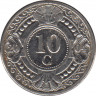 Монета. Нидерландские Антильские острова. 10 центов 2004 год. ав.