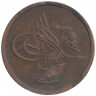 Монета. Египет. 1/20 кирша 1910 (1327/2) год.
