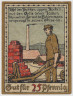 Бона. Нотгельд. Германия. Город Лаге. 25 пфеннигов 1921 год. Вариант 757.2.1. рев.