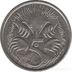 Монета. Австралия. 5 центов 2008 год.