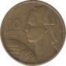  Монета. Югославия. 10 динар 1955 год. ав.