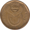 Монета. Южно-Африканская республика (ЮАР). 10 центов 2008 год. ав.