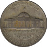 Монета. США. 5 центов 1945 год. Монетный двор S. рев.