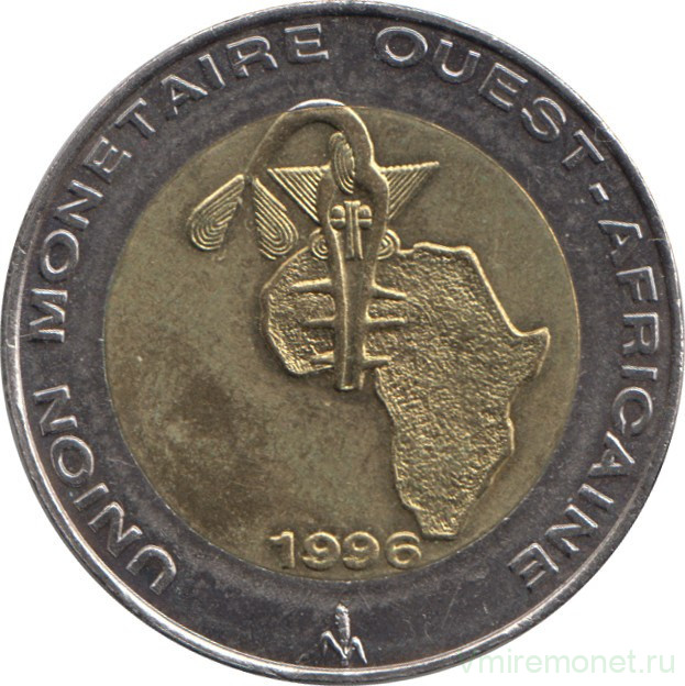 Монета. Западноафриканский экономический и валютный союз (ВСЕАО). 250 франков 1996 год.