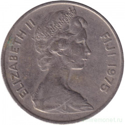 Монета. Фиджи. 10 центов 1975 год.