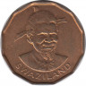 Монета. Свазиленд (анклав в ЮАР). 1 цент 1974 год. рев.