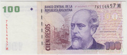 Банкнота. Аргентина. 100 песо 2003 год. Тип 357а (4).
