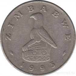 Монета. Зимбабве. 50 центов 1993 год.