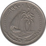 Монета. Катар. 50 дирхамов 1990 год. ав.