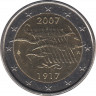 Монета. Финляндия. 2 евро 2007 год. Независимость. ав.