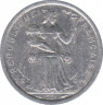 Монета. Французская Полинезия. 1 франк 1991 год. ав.