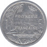 Монета. Французская Полинезия. 1 франк 1991 год. рев.