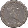 Монета. Острова Кука. 50 центов 1973 год. ав.