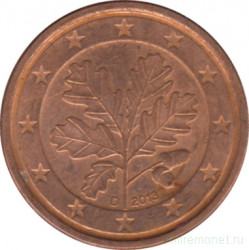 Монета. Германия. 1 цент 2013 год. (D).