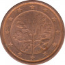 Монета. Германия. 1 цент 2013 год. (D). ав.