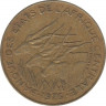 Монета. Центральноафриканский экономический и валютный союз (ВЕАС). 10 франков 1976 год. ав.