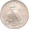 Монета. США. 1 доллар 2004 год (P). 125 лет лампочке. Томас Эдисон. ав.