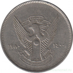 Монета. Судан. 2 кирша 1980 год.