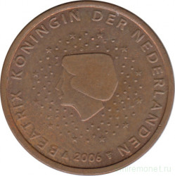 Монета. Нидерланды. 5 центов 2006 год.