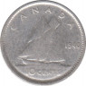 Монета. Канада. 10 центов 1940 год. ав.