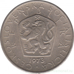Монета. Чехословакия. 5 крон 1973 год.