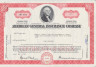 Акция. США. "AMERIGAN GENERAL INSURANCE COMPANY". 200 акций 1969 год. ав.