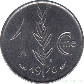 Монета. Монако. 1 сантим 1976 год.