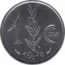 Монета. Монако. 1 сантим 1976 год. ав.