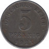 Монета. Германия (Германская империя 1871-1922). 5 пфеннигов 1921 год. (D). ав.