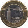  Монета. Финляндия. 5 евро 2013 год. Исторические регионы Финляндии. Строения. Аланды. ав.