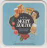 Подставка. Пиво  "Mort Subite". (Синяя). лиц.